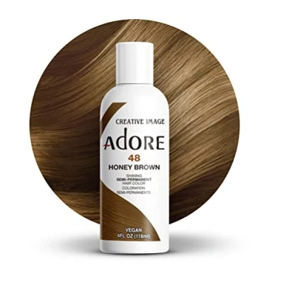 Abbildung von Glänzende semi permanente Haarfarbe, Honigbraun, 48, 118 ml