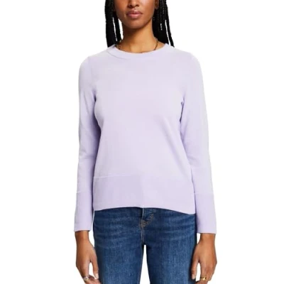 Abbildung von Esprit MIT Rundhalsausschnitt Strickpullover, Damen, Größe: Large, Lavender new