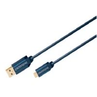 Abbildung von ClickTronic 1.8m USB 2.0 A Mini B m/m, 1,8 m, A, B, 2.0, Männlich/Männlich, Blau