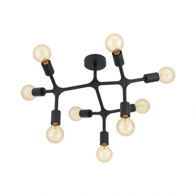 Abbildung von Eglo 98318 Deckenleuchte BOCADELLA 1 schwarz Ø64cm H:36,5cm