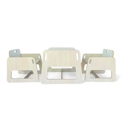 Abbildung von Mocini Kindersitzgruppe, Kindertisch mit 2 Stühle, Kindermöbel Sitzgruppe für Kinder, Kinder Tisch Stuhl Set, Spieltisch &amp; Maltisch