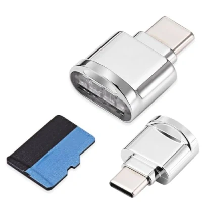 Abbildung von ChenYang 2 Pack USB C Micro SD Kartenleser auf SDXC TF Karte Mini Leseadapter