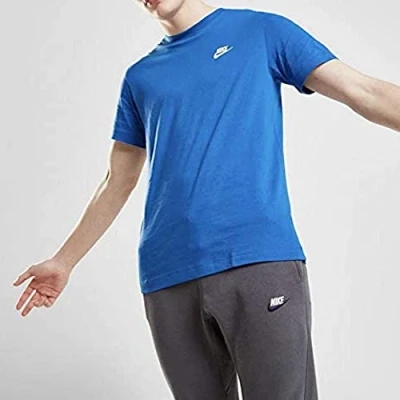 Abbildung von Nike Herren M NSW Club Tee T Shirt, royal Blue/White, S