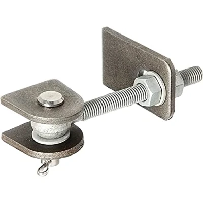 Abbildung von Alberts 417802 Torband für 180 Öffnung kurze Ausführung feuerverzinkte Schrauben und Muttern, Bolzen Splint aus Edelstahl Gewinde M12