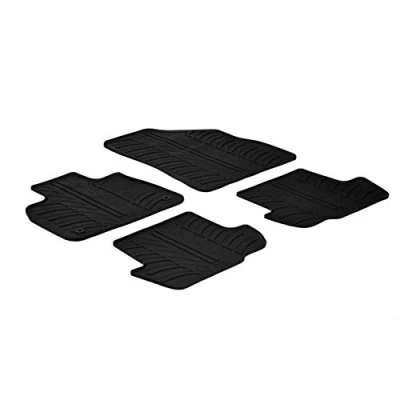 Abbildung von Gledring 0126 Fußmattensatz Gummi vorne und hinten 4 schwarz 750mm 550mm