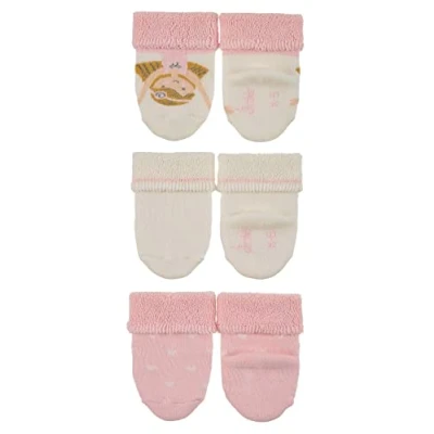 Abbildung von Sterntaler Baby Mädchen Söckchen 3er Ballerina Socken, Ecru, 16