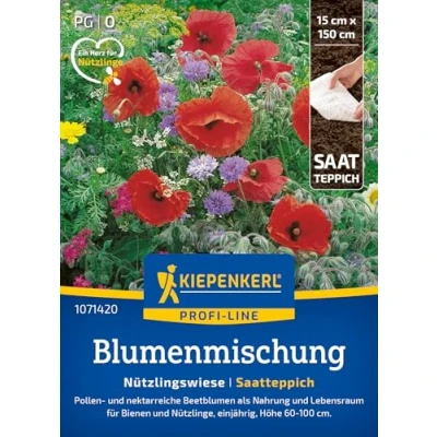 Abbildung von Kiepenkerl Profi Line Blumensamen Mischung Nützlingswiese 1071420 Bunte, sowie Pollen und Nektarreiche Blumenmischung Wildblumensamen, Blumenwiese
