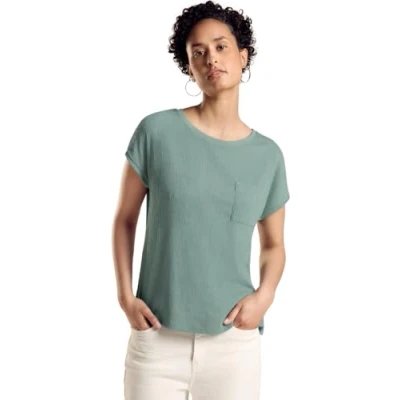 Abbildung von Street One Struktumix Bluse, Damen, Größe: 38, Grün