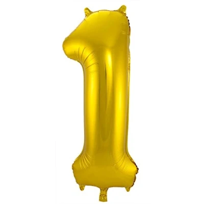 Abbildung von Ballonfolie 1 Gold 86 cm