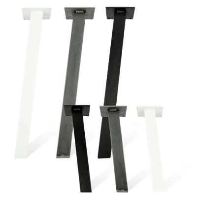 Abbildung von Natural Goods Berlin 4er Set Tischbeine Metall Standard Legs Höhe 72 cm Industrial/Möbelfüße schräg 96 / Tischfüße für Esstisch, Schreibtisch, Couchtisch, Hocker, Sitzbank