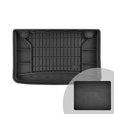 Abbildung von FROGUM ProLine 3D Gummimatte Exklusive Auto Kofferraummatte Kofferraumwanne für Renault Clio IV 2012 2020 Bequemer Organiser Die höchsten Kanten
