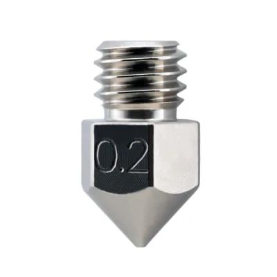 Abbildung von Micro Swiss Plated Wear Resistant Nozzle MK8 MakerBot, CraftBot, BQ Witbox, Prusa I3 Hephestos 0.2mm