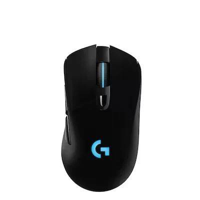 Abbildung von Logitech G703 LIGHTSPEED kabellose Gaming Maus mit HERO 25K DPI Sensor, Wireless Verbindung, LIGHTSYNC RGB, POWERPLAY kompatibel, geringes Gewicht von 95g, PC/Mac Schwarz