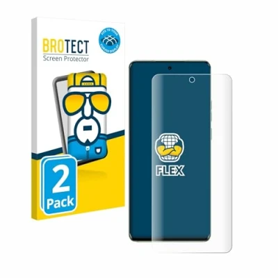 Abbildung von BROTECT 2 Stück Full Cover Schutzfolie für Motorola Edge 40 Screen Displayschutz Folie [3D Curved, Anti Fingerprint, Kristall Klar]