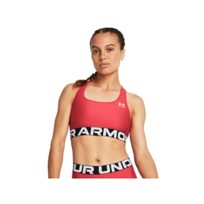 Abbildung von Under Armour HG Authentics Mid Branded Damen BH, Rot, L
