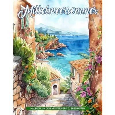 Abbildung von Mittelmeersommer Malbuch Für Erwachsene: Mediterraner Sommer Ausmalbilder Erwachsene Entspannung Und Angstlinderung, Ideale Geschenke Alle Altersgruppen Jeden Anlass