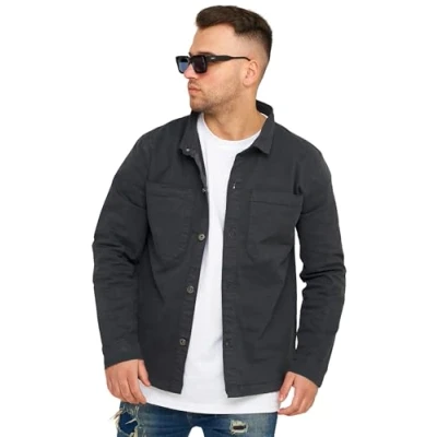 Abbildung von SOULSTAR Langarmhemd S2PLUNGE Herren Overshirt Freizeithemd Übergangsjacke