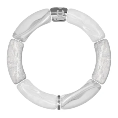 Abbildung von ICE Jewellery Bella Armband Silber transparent modisches in Weiß und für Damen, Einheitsgröße, Acryl, Acryl