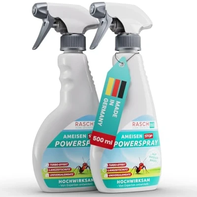 Abbildung von RASCH HOME DEFENDER® Ameisenspray für Innen &amp; Aussen [2x500ML] Effektives Ameisen Spray ameisenmittel Garten gegen alle Ameisenarten Langzeitwirkung Antspray Ameisenabwehr