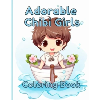 Abbildung von Adorable Chibi Girls Coloring Book: Cute Kawaii Book / Anime Dolls Page Little
