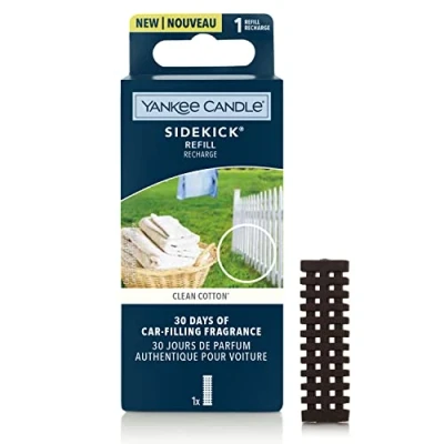 Abbildung von Yankee Candle Sidekick Autolufterfrischer Nachfüllpatrone Clean Cotton Duft Diffusor 1 Stück