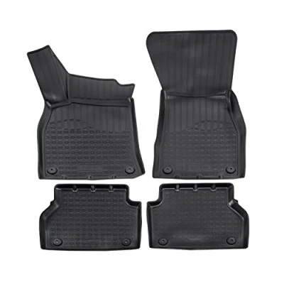 Abbildung von Norm Liners 3D Gummimatten Auto Matten Fussmatten Kompatibel mit A6 C8 ab 2018, Rand cca 4cm, Allwetter, 4Tlg, Premium Qualität