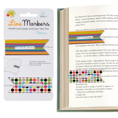 Abbildung von Linemarker Seitenmarker Buchhalter Magnetische Lesezeichen 2er Set Magnet Seitenhalter Clip zum Lesen Geschenkidee für Leser, Buchliebhaber