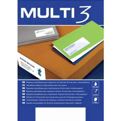 Abbildung von APLI Selbstklebende Etiketten, 370 x 30 mm, 100 Blatt, Multi3