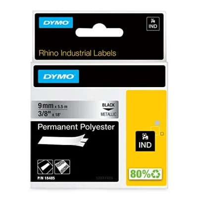 Abbildung von Dymo 18485 (S0718170) (9 mm) Schwarz bis metallisch Tape
