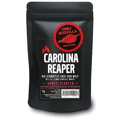 Abbildung von CHILI SCOVILLA Carolina Reaper Schoten im SealPack, 7g