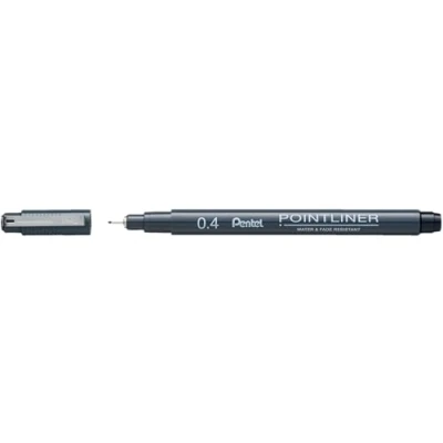 Abbildung von Pentel Pointliner Fineliner 0.4 mm Schwarz
