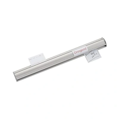 Abbildung von MAUL Klemmleiste MAULballfix 100cm Wandklemmleiste aus Aluminium zum Anbringen von Zeichnungen, Pläne, Fotos oder Poster Organizer für Büro, Werkstatt und Flur