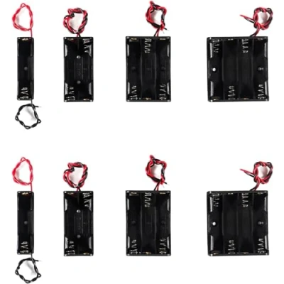 Abbildung von AEDIKO 8pcs AAA Battery Holder with Leads 2pcs Single 2 Wires