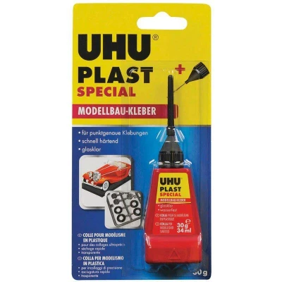 Abbildung von UHU Klebstoff Plast Spezial Flasche mit Feindosierspitze 30g