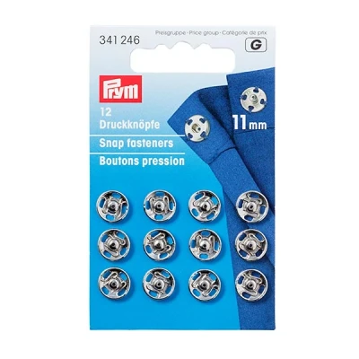 Abbildung von Prym Drücker Silber 11mm (krt)
