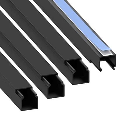 Abbildung von Cablecoach L1515SW4 Kabelkanal (selbstklebend) 15x15 mm, 4 m (4 x 1 Länge), Schwarz