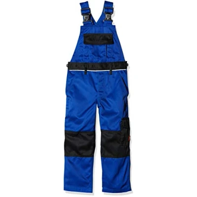 Abbildung von Engelbert Strauss Kinder Latzhose e.s. image, Farbe:kornblau/schwarz, GröÃŸe:158/164