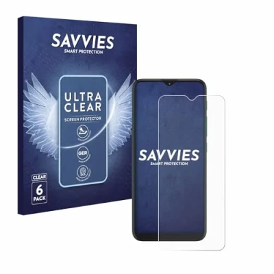 Abbildung von Savvies 6 Stück Schutzfolie für Motorola Moto G9 Play Displayschutz Folie Ultra Transparent