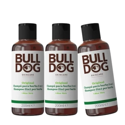 Abbildung von BULLDOG 3er Pack Bartshampoo und Conditioner, 3 x 200 ml
