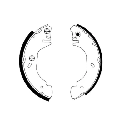 Abbildung von TEXTAR 91048500 Bremsbacken 254 52 ohne Handbremshebel FORD: Transit Mk4 Pritsche/Fahrgestell, Bus, Tourneo