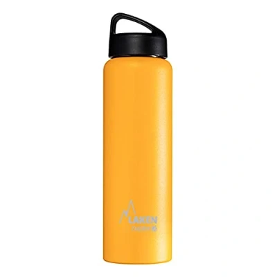 Abbildung von Laken Thermo Classic Thermosflasche Isolierflasche Edelstahl Trinkflasche weite Öffnung 1 Liter, Gelb