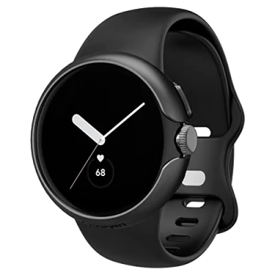 Abbildung von Spigen Thin Fit Hülle Kompatibel mit Google Pixel Watch 2 (2023) / 1 (2022) Schwarz