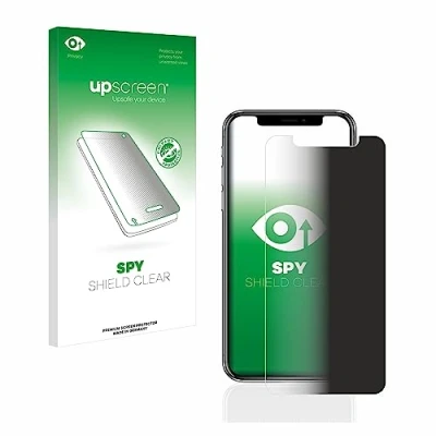 Abbildung von upscreen Anti Spy Blickschutzfolie für Apple iPhone X/Xs / 11 Pro Privacy Screen Displayschutz Folie [Sichtschutz, Blaulichtfilter]