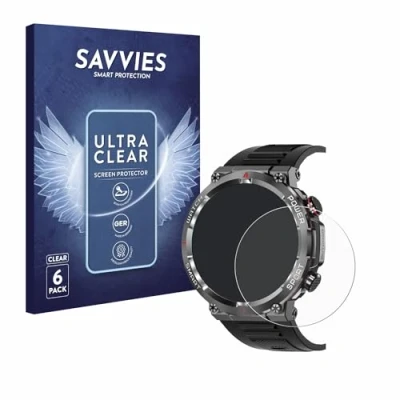 Abbildung von Savvies 6 Stück Schutzfolie für Iowodo W50 1.39&quot; Displayschutz Folie Ultra Transparent