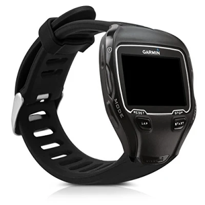 Abbildung von kwmobile Ersatzarmband kompatibel mit Garmin Forerunner 910XT Armband Fitnesstracker Band aus Silikon in Schwarz