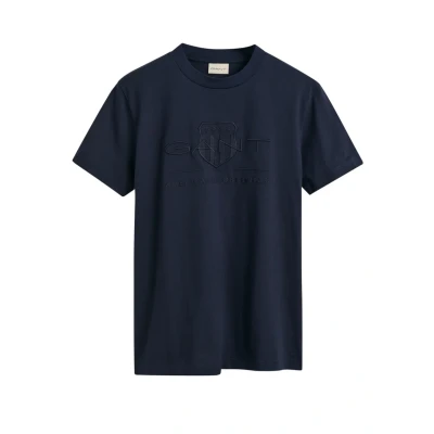 Abbildung von GANT Tonal Archive Shield Tshirt print, Herren, Größe: XS, Evening blue