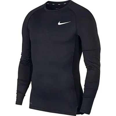 Abbildung von Nike Herren T Shirt Pro, Black/White, M T, BV5631 010