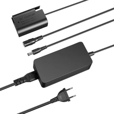 Abbildung von NEEWER DMW BLK22 AC Netzteil Adapter und DC Koppler Dummy Akku Ladegerät Set Kompatibel mit Panasonic Lumix S9 G9 II S5 IIX GH5 GH6 S5II S5IIX S5M2 S5M2X GH5M2, DR