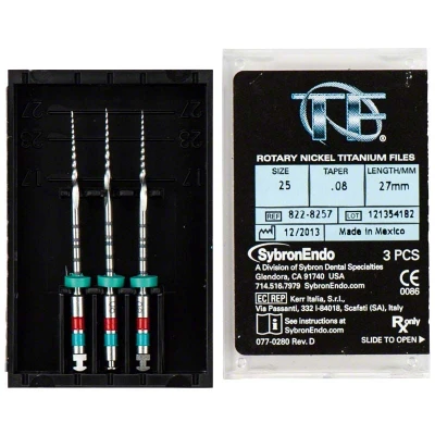 Abbildung von SybronEndo TF Twisted Feilen 27mm 25/.08 3 Stück