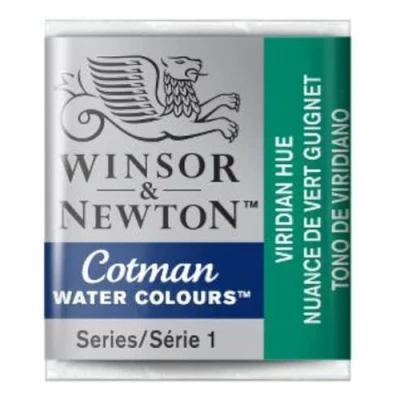 Abbildung von Winsor &amp; Newton 0301696 Cotman Aqarellfarbe 1/2 Napf, gute Transparenz, hervorragender Tönungsstärke und Maleigenschaften, Viridian